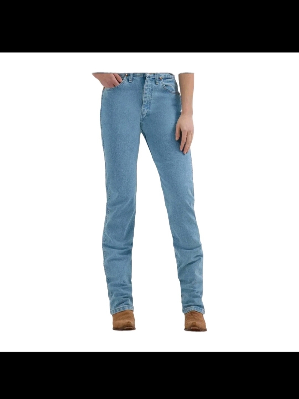 New Wrangler Cowboy Cut 14 MWZ High Rise 11x32 Jeans Women Size 10 Tapered Leg - Picture 4 of 16